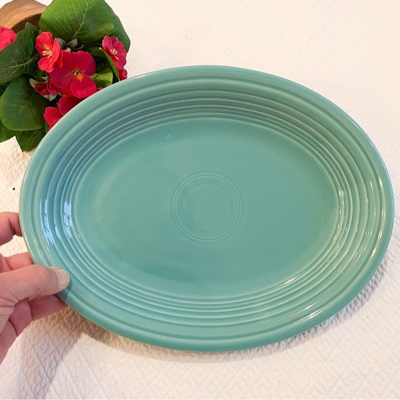 Fiesta Turquoise 11” Oval Platter - Picture 2 of 5